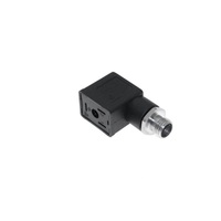 MENCOM SOLENOID VALVE ADAPTER&lt;BR&gt;FORM B IND 2+G/4 PIN M12 MALE 250VAC/DC (BK)